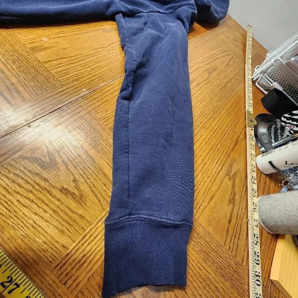 The North Face Men's Navy Blue Hooded Sweatshirt Full Zip Size M - Picture 2 of 12